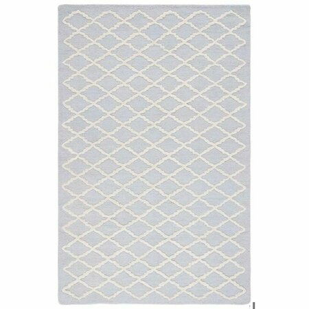 SAFAVIEH Cambridge Runner Hand Tufted Rug, Light Blue and Ivory - 2 ft.-6 in. x 8 ft. CAM137A-28